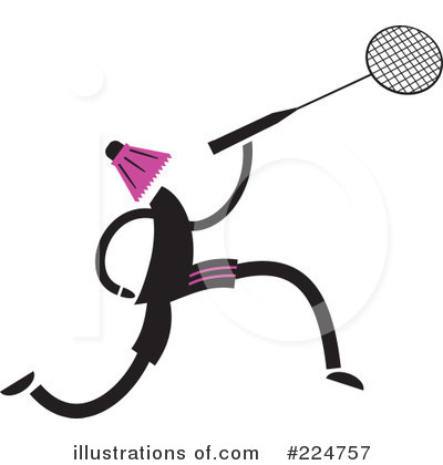 Royalty-Free (RF) Badminton Clipart Illustration by Prawny - Stock Sample #224757