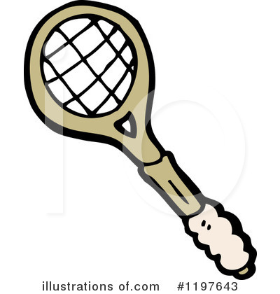 Royalty-Free (RF) Badminton Racket Clipart Illustration by lineartestpilot - Stock Sample #1197643