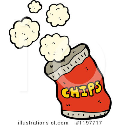 Bag Of Chips Clipart #1197717 by lineartestpilot