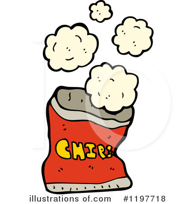Royalty-Free (RF) Bag Of Chips Clipart Illustration by lineartestpilot - Stock Sample #1197718