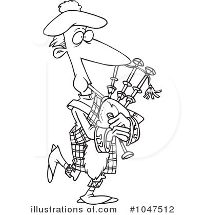 Royalty-Free (RF) Bag Pipes Clipart Illustration by toonaday - Stock Sample #1047512