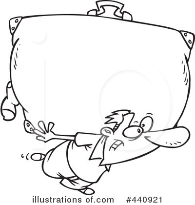 Royalty-Free (RF) Baggage Clipart Illustration by toonaday - Stock Sample #440921