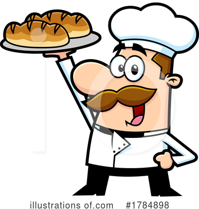 Royalty-Free (RF) Baker Clipart Illustration by Hit Toon - Stock Sample #1784898