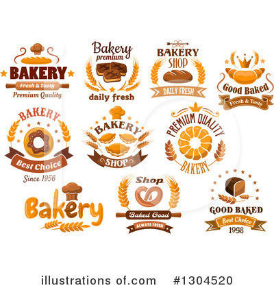 Royalty-Free (RF) Bakery Clipart Illustration by Vector Tradition SM - Stock Sample #1304520