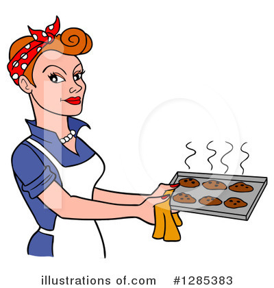 Royalty-Free (RF) Baking Clipart Illustration by LaffToon - Stock Sample #1285383