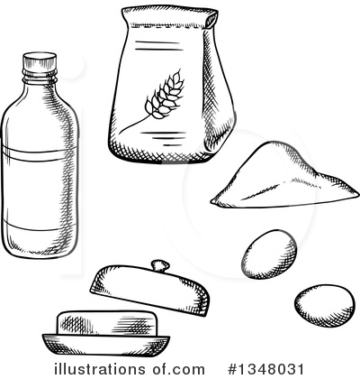 Flour Clipart #1348031 by Vector Tradition SM