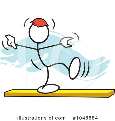 Royalty-Free (RF) Balance Beam Clipart Illustration by Johnny Sajem - Stock Sample #1048884