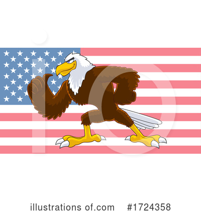 Royalty-Free (RF) Bald Eagele Clipart Illustration by Hit Toon - Stock Sample #1724358