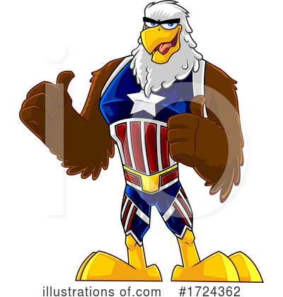 Royalty-Free (RF) Bald Eagele Clipart Illustration by Hit Toon - Stock Sample #1724362