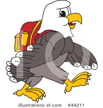 Royalty-Free (RF) Bald Eagle Character Clipart Illustration by Mascot Junction - Stock Sample #49211