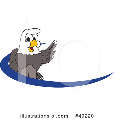 Royalty-Free (RF) Bald Eagle Character Clipart Illustration by Mascot Junction - Stock Sample #49220