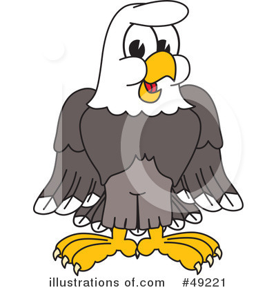 Royalty-Free (RF) Bald Eagle Character Clipart Illustration by Mascot Junction - Stock Sample #49221