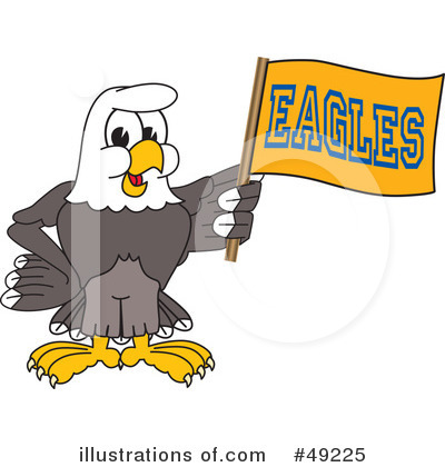 Royalty-Free (RF) Bald Eagle Character Clipart Illustration by Mascot Junction - Stock Sample #49225