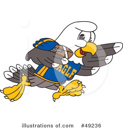 Royalty-Free (RF) Bald Eagle Character Clipart Illustration by Mascot Junction - Stock Sample #49236