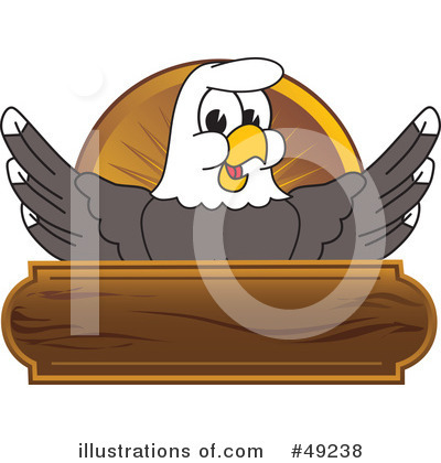Royalty-Free (RF) Bald Eagle Character Clipart Illustration by Mascot Junction - Stock Sample #49238
