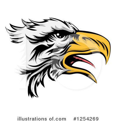 American Eagle Clipart #1254269 by AtStockIllustration