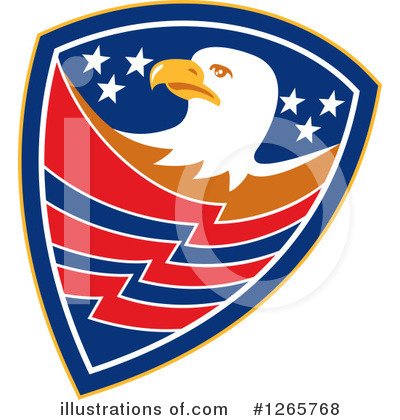 Royalty-Free (RF) Bald Eagle Clipart Illustration by patrimonio - Stock Sample #1265768