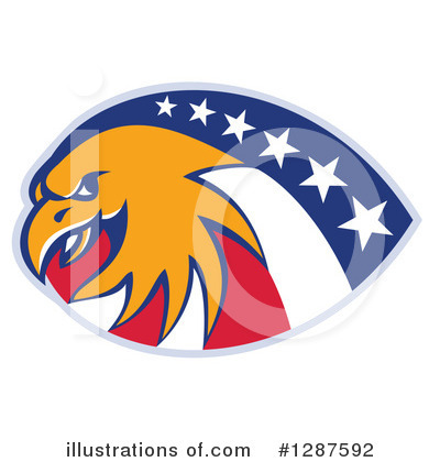 Royalty-Free (RF) Bald Eagle Clipart Illustration by patrimonio - Stock Sample #1287592