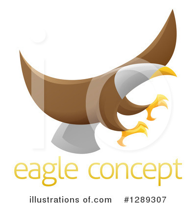 Royalty-Free (RF) Bald Eagle Clipart Illustration by AtStockIllustration - Stock Sample #1289307