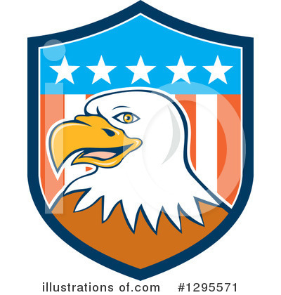 Royalty-Free (RF) Bald Eagle Clipart Illustration by patrimonio - Stock Sample #1295571