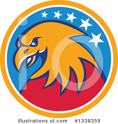 Royalty-Free (RF) Bald Eagle Clipart Illustration by patrimonio - Stock Sample #1338359