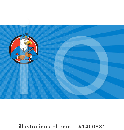 Royalty-Free (RF) Bald Eagle Clipart Illustration by patrimonio - Stock Sample #1400881
