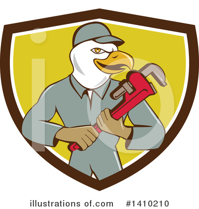 Royalty-Free (RF) Bald Eagle Clipart Illustration by patrimonio - Stock Sample #1410210