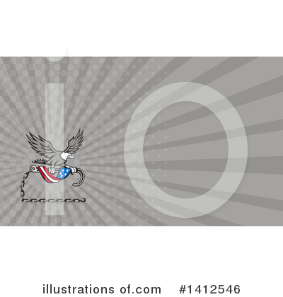 Royalty-Free (RF) Bald Eagle Clipart Illustration by patrimonio - Stock Sample #1412546