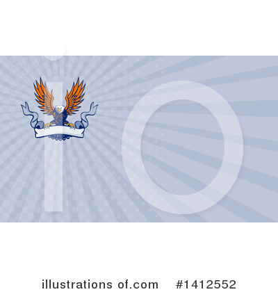 Royalty-Free (RF) Bald Eagle Clipart Illustration by patrimonio - Stock Sample #1412552
