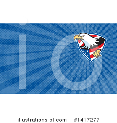 Royalty-Free (RF) Bald Eagle Clipart Illustration by patrimonio - Stock Sample #1417277