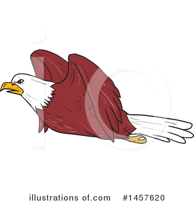 Royalty-Free (RF) Bald Eagle Clipart Illustration by patrimonio - Stock Sample #1457620