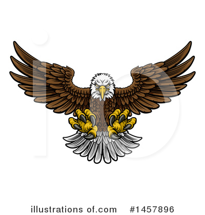 Royalty-Free (RF) Bald Eagle Clipart Illustration by AtStockIllustration - Stock Sample #1457896