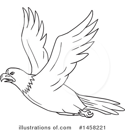 Royalty-Free (RF) Bald Eagle Clipart Illustration by patrimonio - Stock Sample #1458221