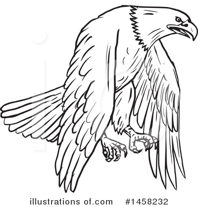 Royalty-Free (RF) Bald Eagle Clipart Illustration by patrimonio - Stock Sample #1458232