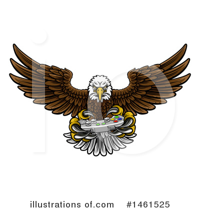 Royalty-Free (RF) Bald Eagle Clipart Illustration by AtStockIllustration - Stock Sample #1461525