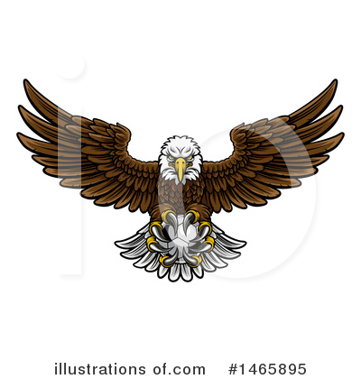 Royalty-Free (RF) Bald Eagle Clipart Illustration by AtStockIllustration - Stock Sample #1465895
