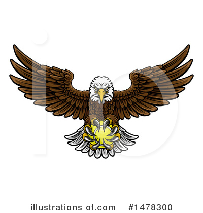 Royalty-Free (RF) Bald Eagle Clipart Illustration by AtStockIllustration - Stock Sample #1478300