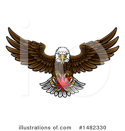 Royalty-Free (RF) Bald Eagle Clipart Illustration by AtStockIllustration - Stock Sample #1482330