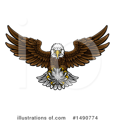 Royalty-Free (RF) Bald Eagle Clipart Illustration by AtStockIllustration - Stock Sample #1490774