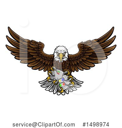 Royalty-Free (RF) Bald Eagle Clipart Illustration by AtStockIllustration - Stock Sample #1498974