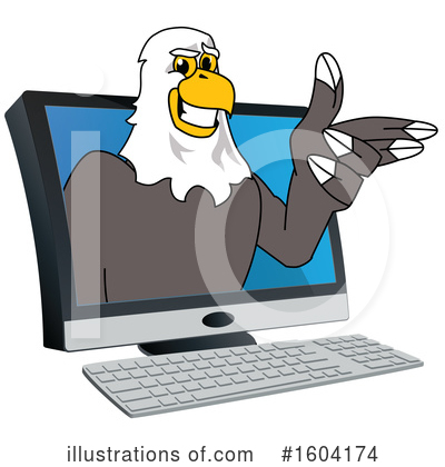 Royalty-Free (RF) Bald Eagle Clipart Illustration by Mascot Junction - Stock Sample #1604174