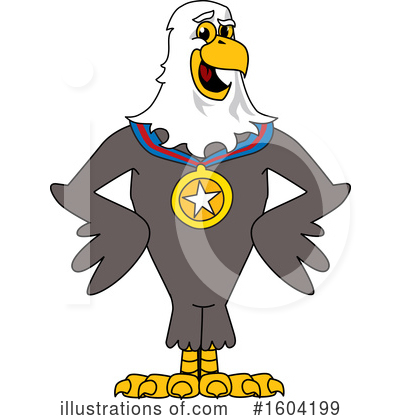 Royalty-Free (RF) Bald Eagle Clipart Illustration by Mascot Junction - Stock Sample #1604199
