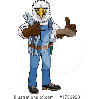 Royalty-Free (RF) Bald Eagle Clipart Illustration by AtStockIllustration - Stock Sample #1736928
