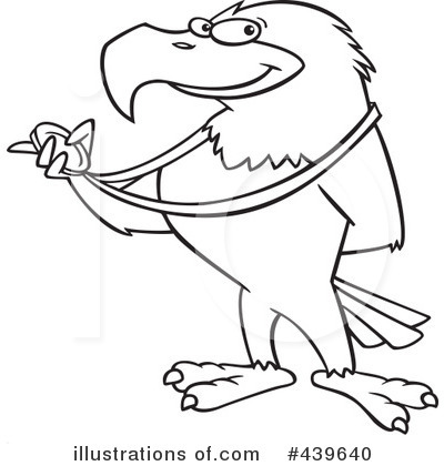 Royalty-Free (RF) Bald Eagle Clipart Illustration by toonaday - Stock Sample #439640