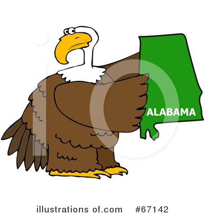 Royalty-Free (RF) Bald Eagle Clipart Illustration by djart - Stock Sample #67142