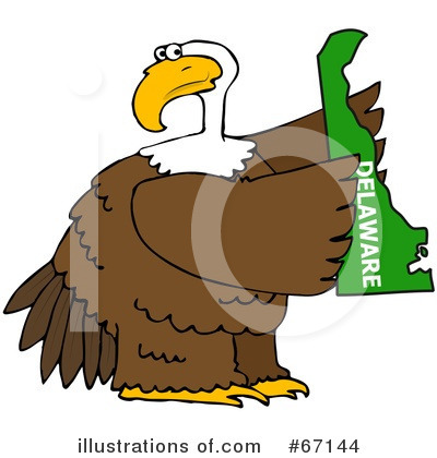 Royalty-Free (RF) Bald Eagle Clipart Illustration by djart - Stock Sample #67144