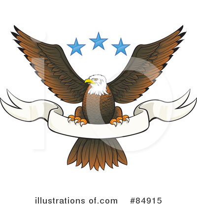 Royalty-Free (RF) Bald Eagle Clipart Illustration by Paulo Resende - Stock Sample #84915