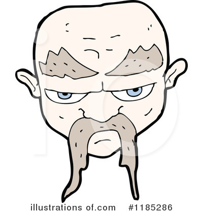 Bald Man Clipart #1185286 by lineartestpilot