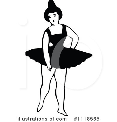 Royalty-Free (RF) Ballerina Clipart Illustration by Prawny Vintage - Stock Sample #1118565