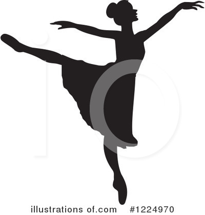 Royalty-Free (RF) Ballerina Clipart Illustration by Johnny Sajem - Stock Sample #1224970